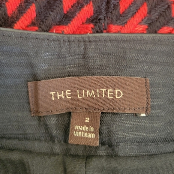 The Limited Black & Red Houndstooth Plaid Skirt Size 4 - Picture 3 of 3